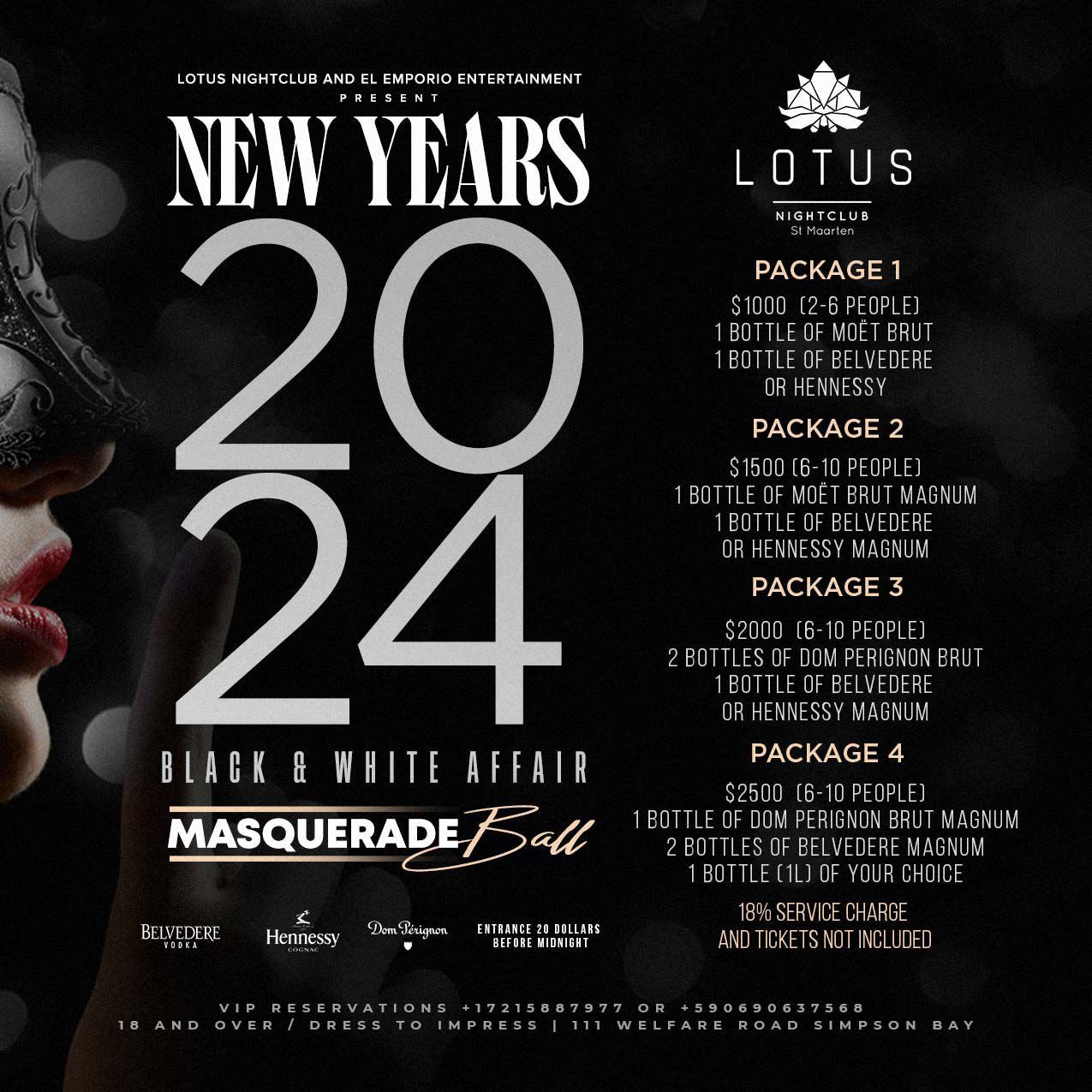 Lotus NEW YEARS PARTY PACKAGES